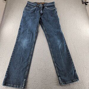 Timberland Pro Jeans Mens 32x34 Blue Straight Leg Workwear Heavy Denim